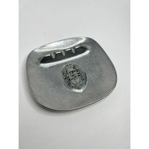 Vintage Wilton Armetale Pewter Tulane University 6" Square Ashtray Bowl Dish